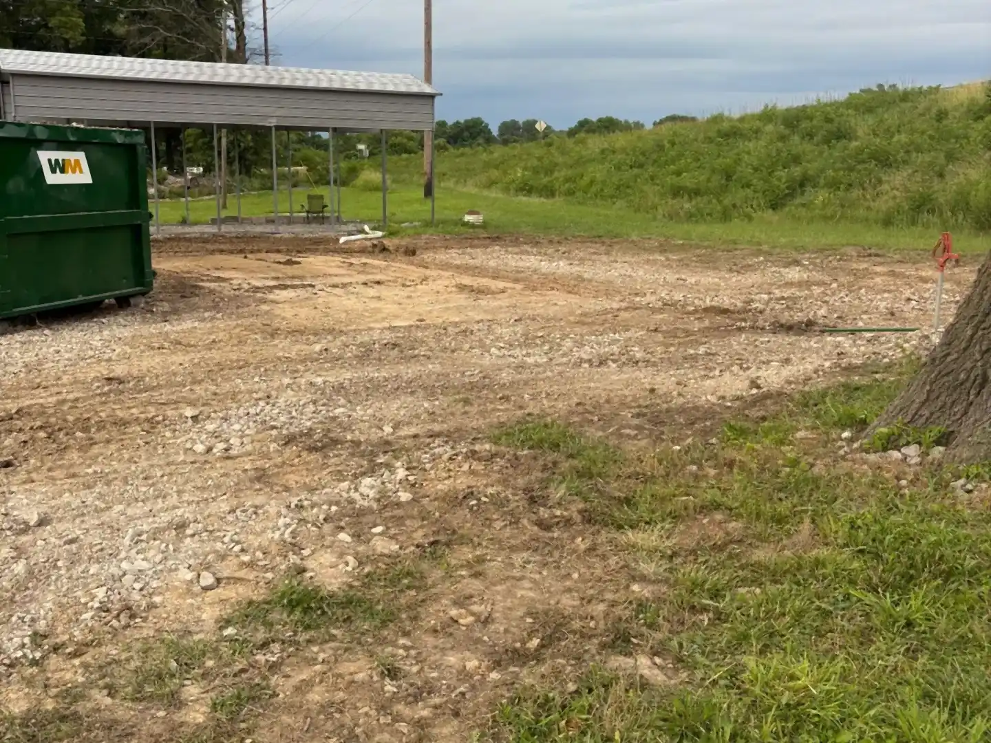 Same site cleared and graded after removal, R&G Land Clearing